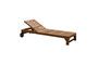 Miniatura Chaise longue Tirama in teak beige Foto ritagliata