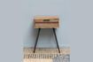 Miniatura Comodino Pocket a 1 cassetto in teak marrone 4