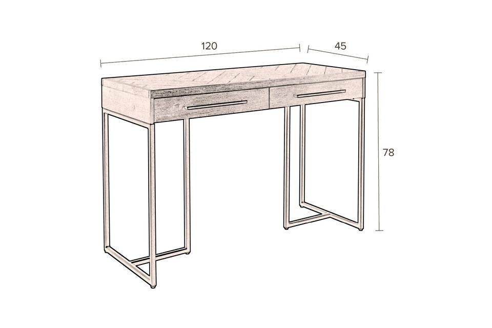 Consolle in legno di quercia Classe - 16