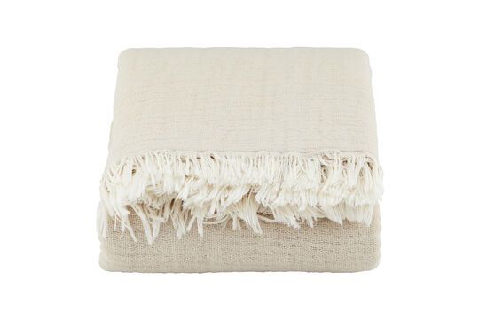 Coperta Alice in cotone beige Foto ritagliata