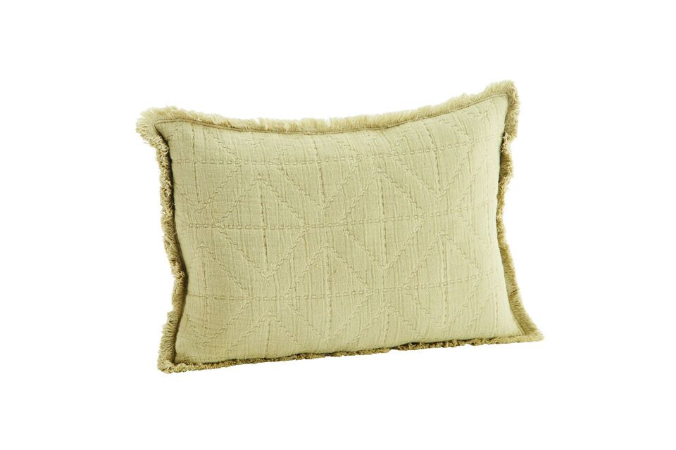 Copricuscino in cotone verde Quilt Madam Stoltz