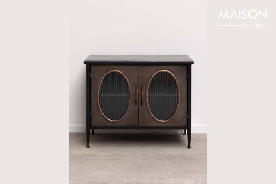 Credenza Barrow in metallo color rame Chehoma