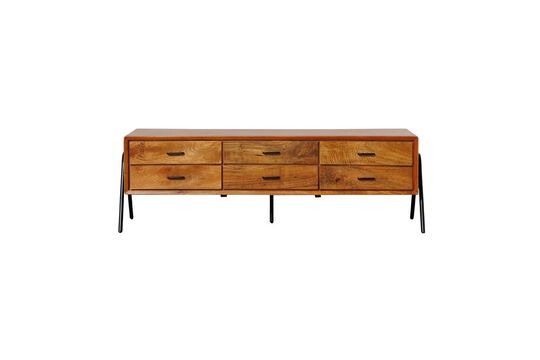 Credenza bassa Chapman in legno scuro Foto ritagliata