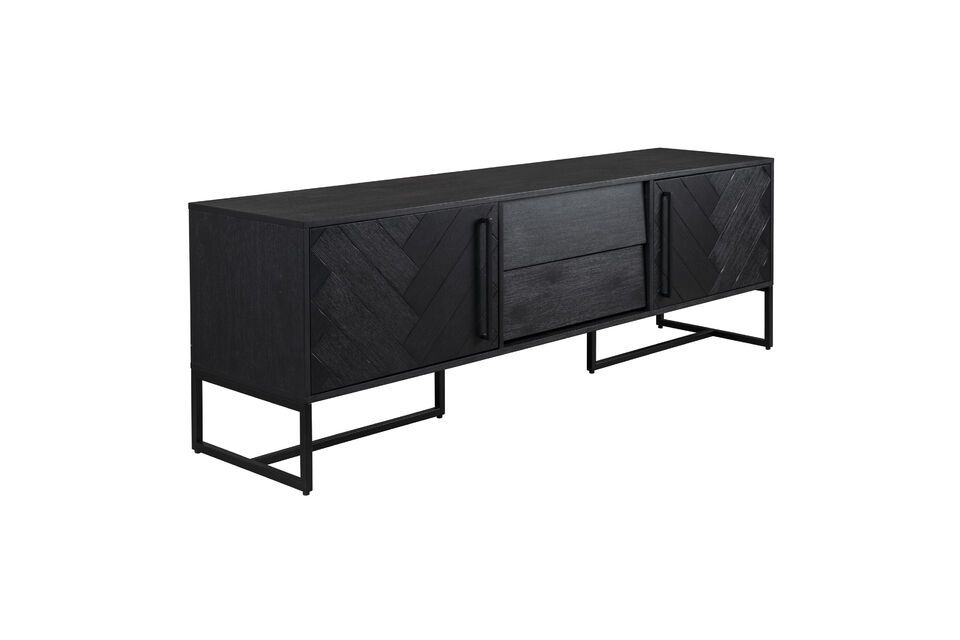 Credenza bassa Class in legno nero DutchBone