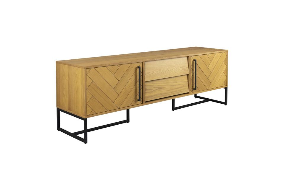 Credenza bassa in legno di rovere Class - 11