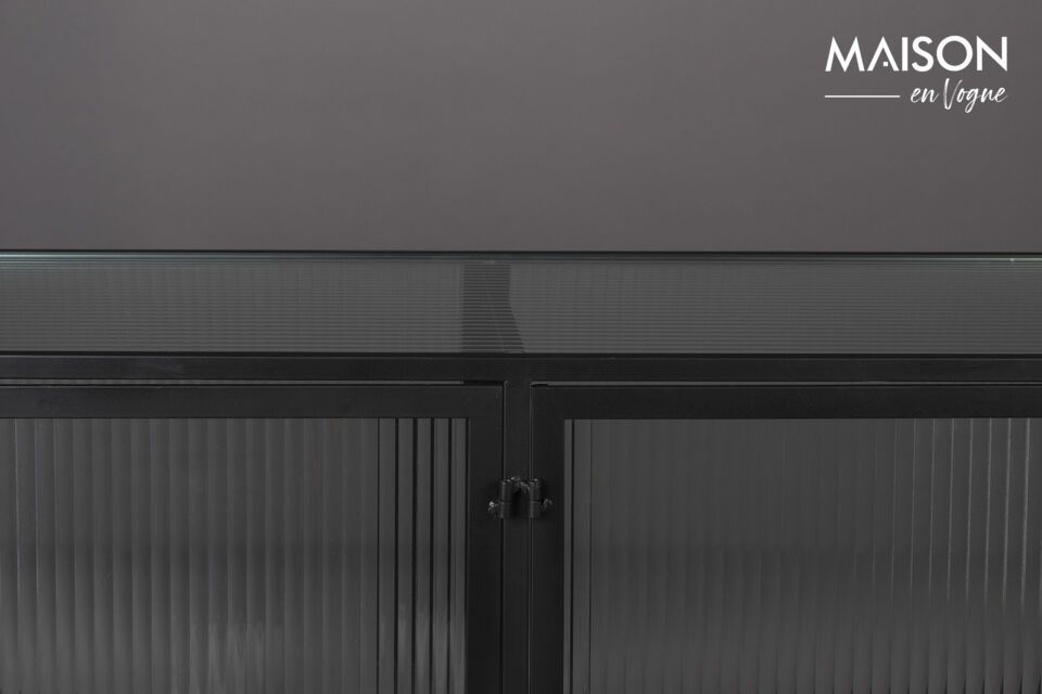 Credenza Boli in ferro nero - 7