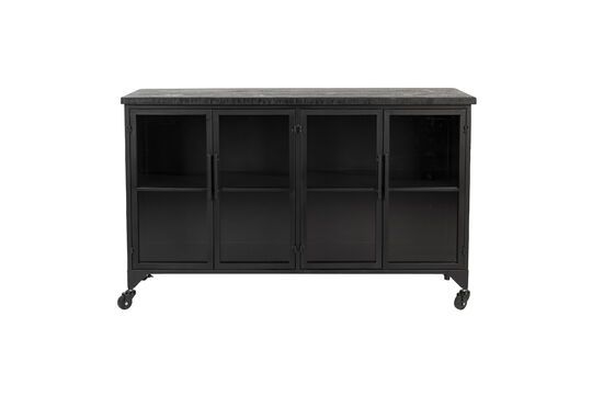 Credenza Ferre in legno nero Foto ritagliata