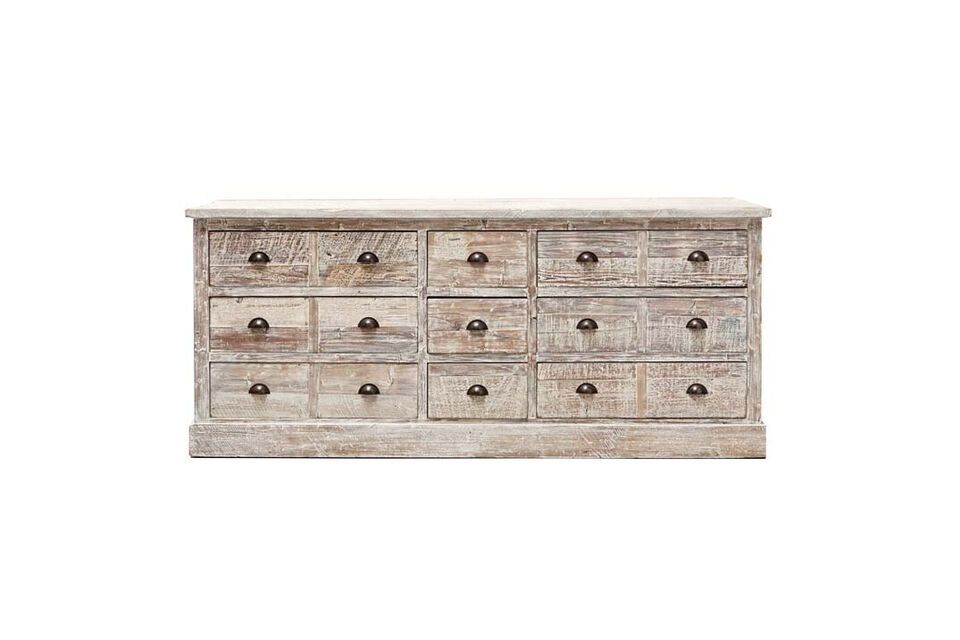 Credenza in legno chiaro Cassetti Chehoma