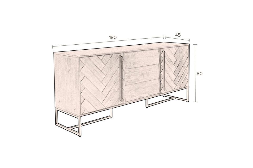 Credenza in legno di rovere Class - 17