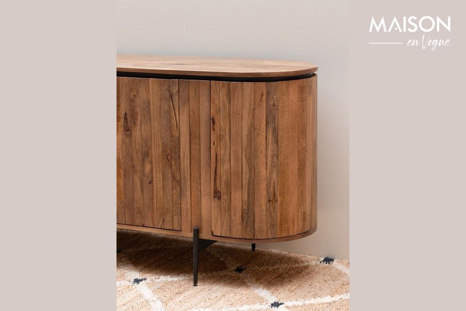 Scoprite l\'eleganza naturale e la robustezza della nostra credenza in legno di mango