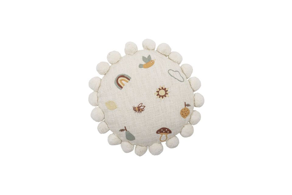 Cuscino Agnes in cotone naturale Bloomingville