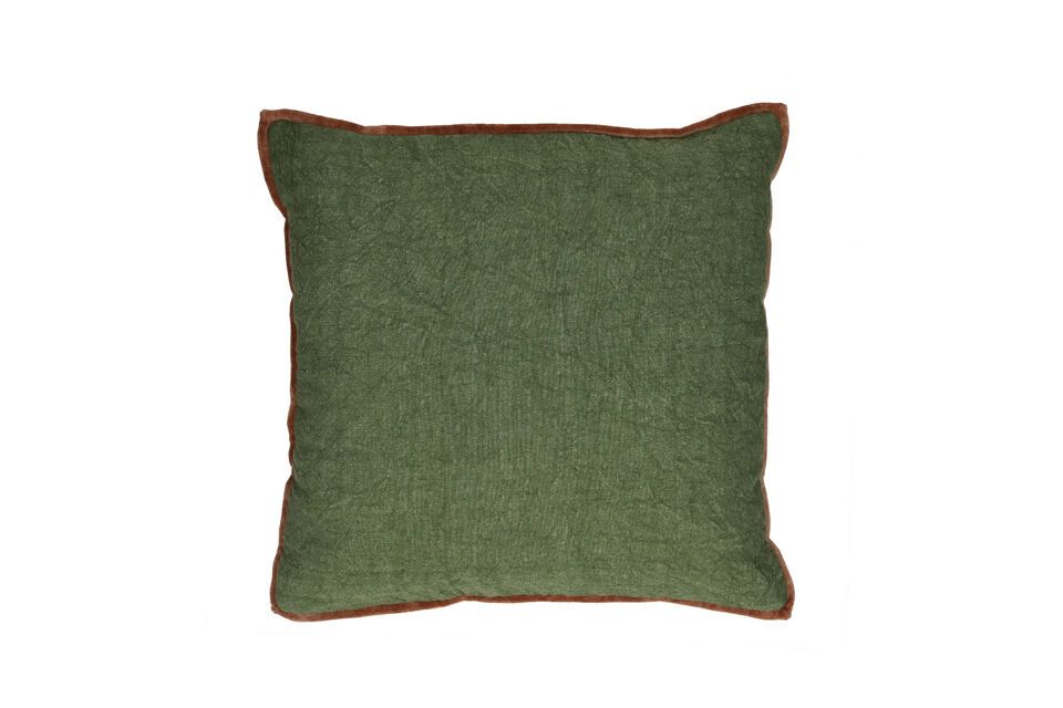 Cuscino in cotone verde Opposites Pomax