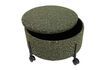 Miniatura Grande pouf in tessuto verde Contenitore 5