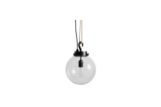 Lampada a sospensione Globe in ottone nero