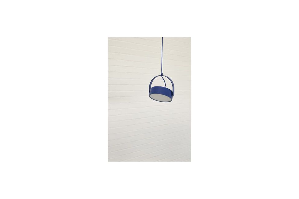 Lampada a sospensione in metallo blu Stage - 5