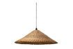 Miniatura Lampada a sospensione in rattan beige Chapeau 1