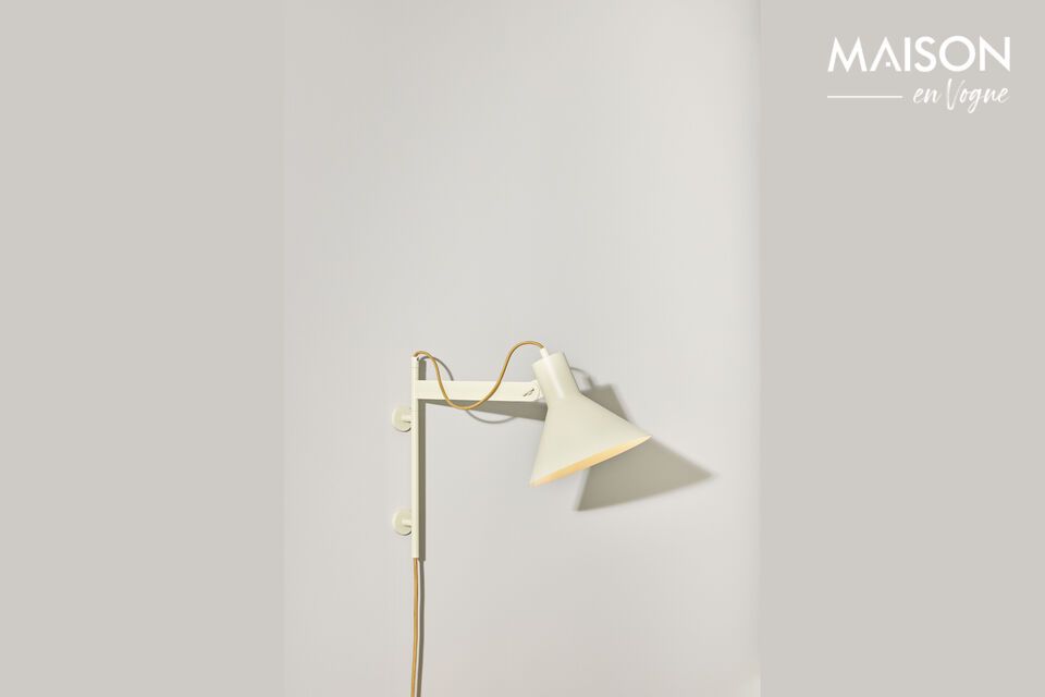 Lampada da parete in metallo beige Studio Hübsch