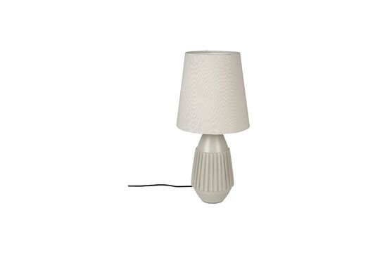 Lampada da tavolo Aysa in alluminio beige