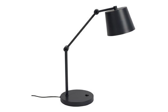 Lampada da tavolo Hajo in ferro nero