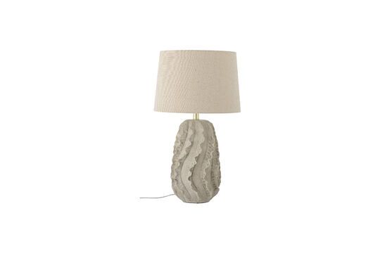 Lampada da tavolo in gres beige Natika Foto ritagliata