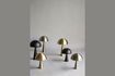 Miniatura Lampada da tavolo in metallo argentato Mush 5