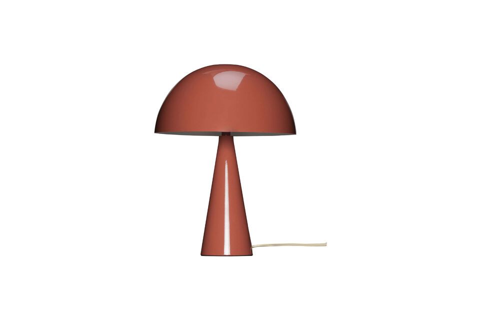 Lampada da tavolo in metallo rosso Mush - 6