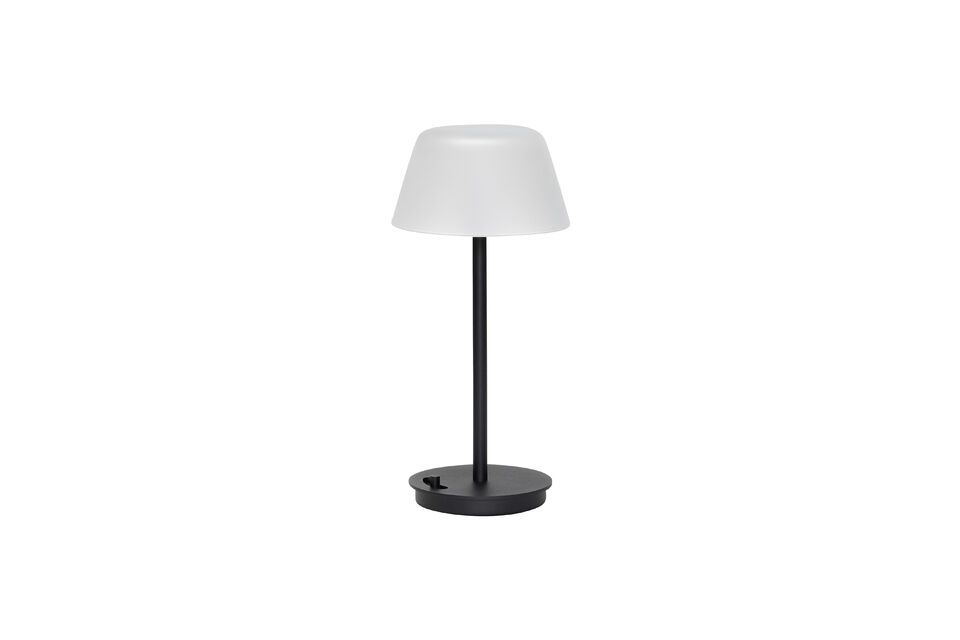 Lampada da tavolo in vetro nero Salon Hübsch