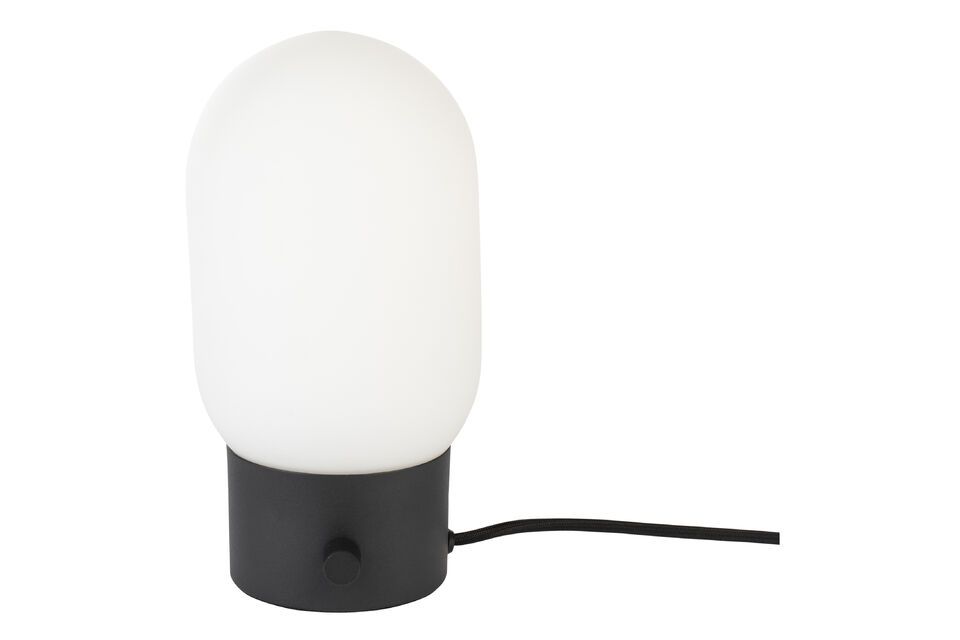 Lampada da tavolo in vetro nero Urban Charger Zuiver