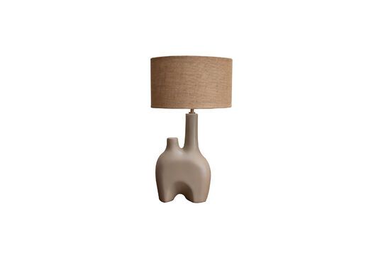 Lampada da tavolo Kharai in gres taupe Foto ritagliata