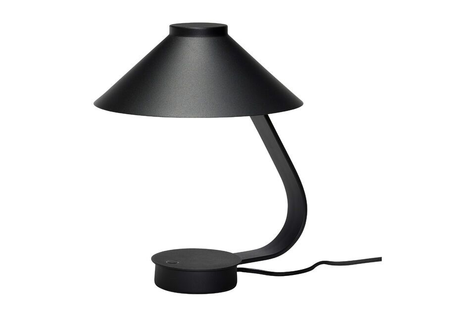 Lampada da tavolo Muri in metallo nero Hübsch