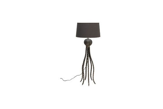 Lampada da tavolo Octopus in alluminio grigio Foto ritagliata