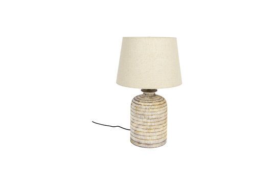 Lampada da tavolo Russel in ceramica beige