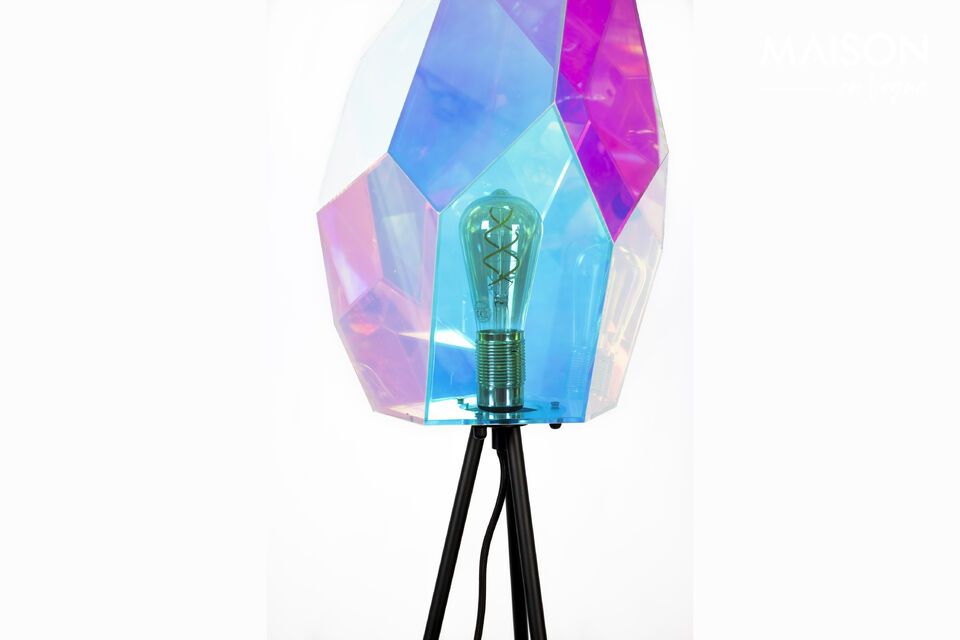 Lampada da terra in ferro multicolore Diamond - 10