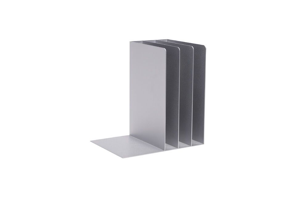 L\'organizzatore da scrivania File in metallo grigio trasforma il caos in ordine con uno stile