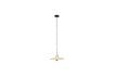 Miniatura Piccola lampada a sospensione in rattan beige Balance 1