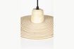 Miniatura Piccola lampada a sospensione in rattan beige Balance 6