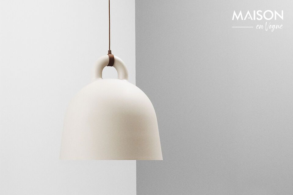 Piccola sospensione in metallo beige XS Bell Normann Copenhagen