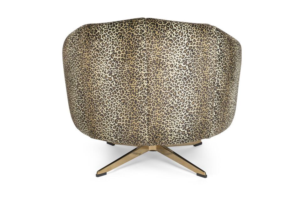 Poltrona lounge Panther in tessuto multicolore - 5