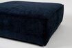 Miniatura Pouf a 1 posto in tessuto blu Hunter 5