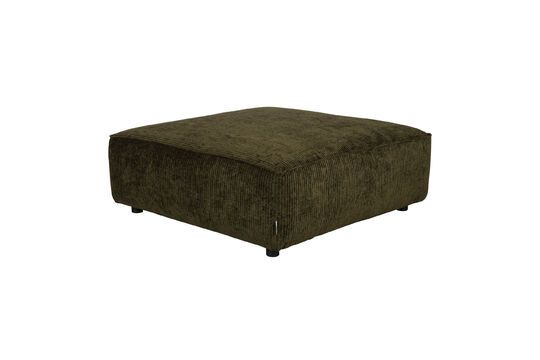 Pouf a 1 posto in tessuto Hunter verde foresta