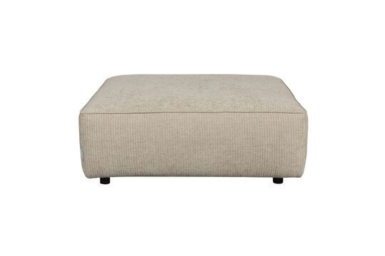 Pouf Hunter a 1 posto in tessuto beige Foto ritagliata