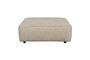 Miniatura Pouf Hunter a 1 posto in tessuto beige Foto ritagliata