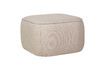 Miniatura Pouf in tessuto beige Cube 1