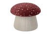 Miniatura Pouf in tessuto rosso Lue 1