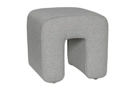 Pouf in tessuto Sculpture grigio