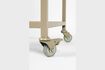 Miniatura Scaffale in metallo beige Botan su rotelle 10