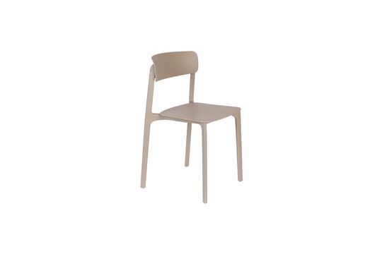 Sedia Clive in plastica beige Foto ritagliata