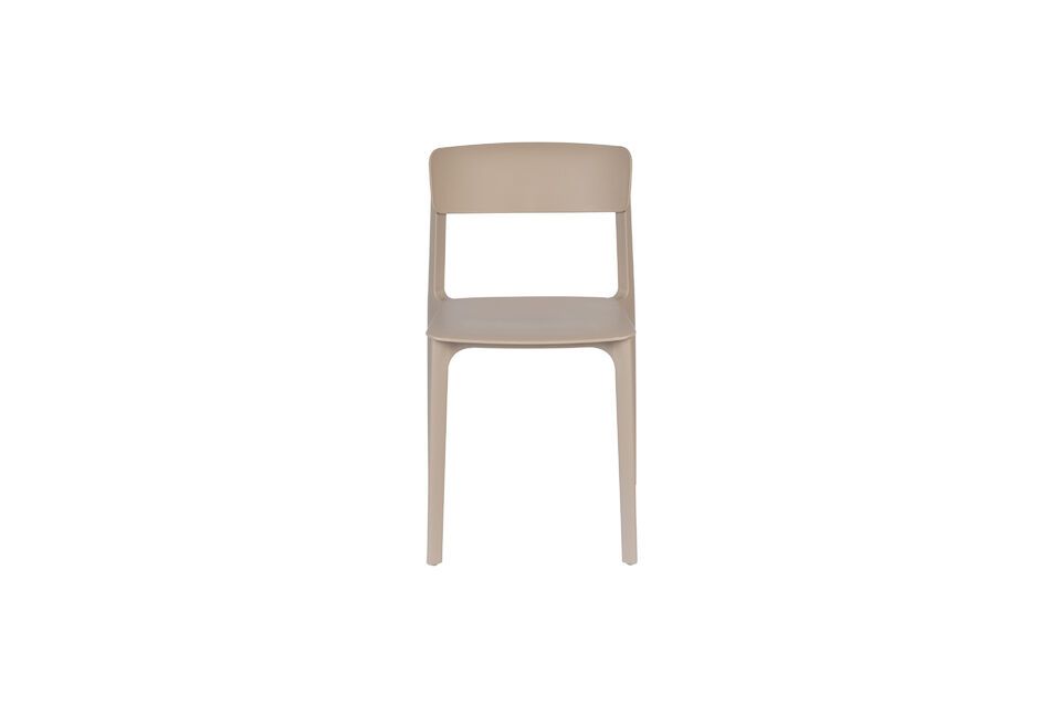 Sedia Clive in plastica beige - 9