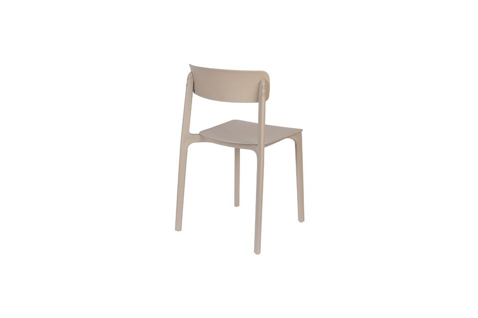 Sedia Clive in plastica beige - 11