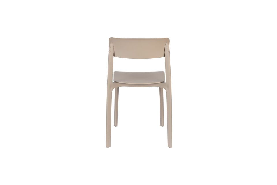 Sedia Clive in plastica beige - 12